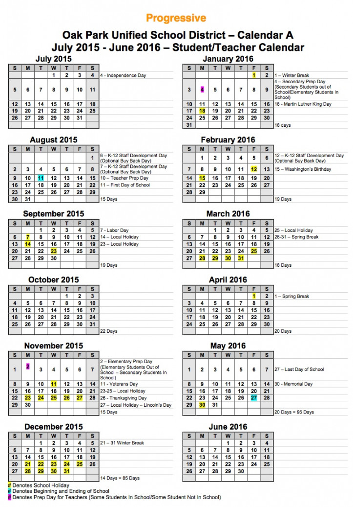 Calendar Survey / Staff Calendar Survey
