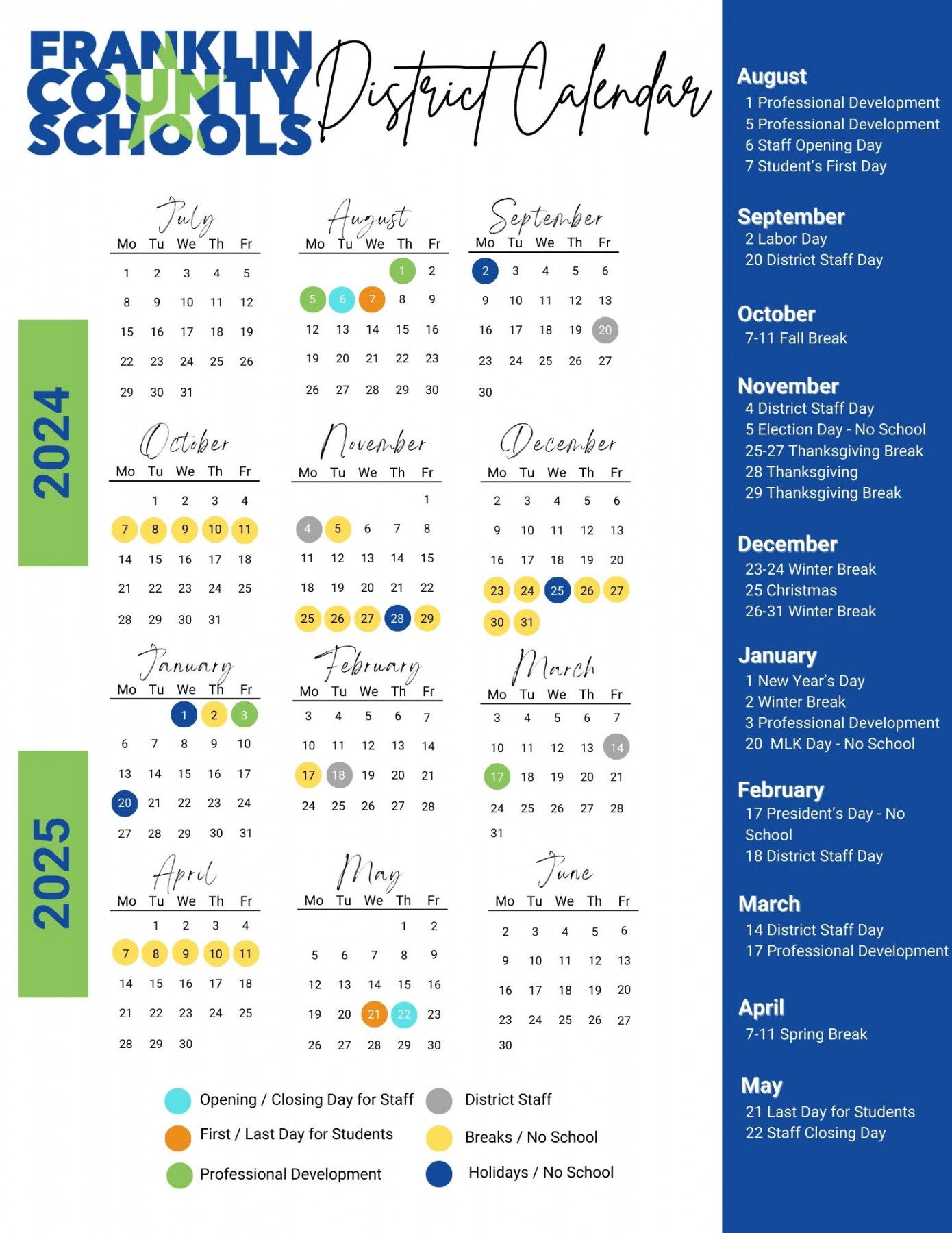 Central KY Public School Calendars - LexFunKids