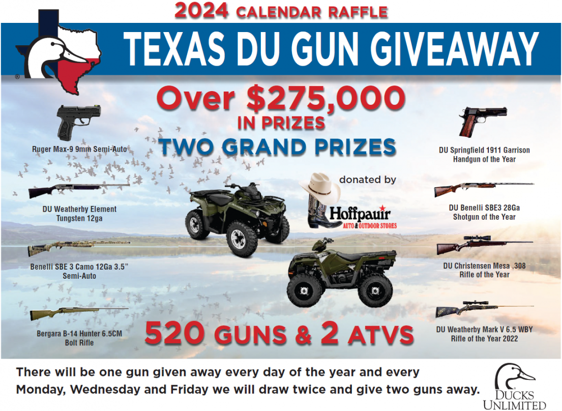 Gun Raffle Calendars – Fort Worth Ducks Unlimited