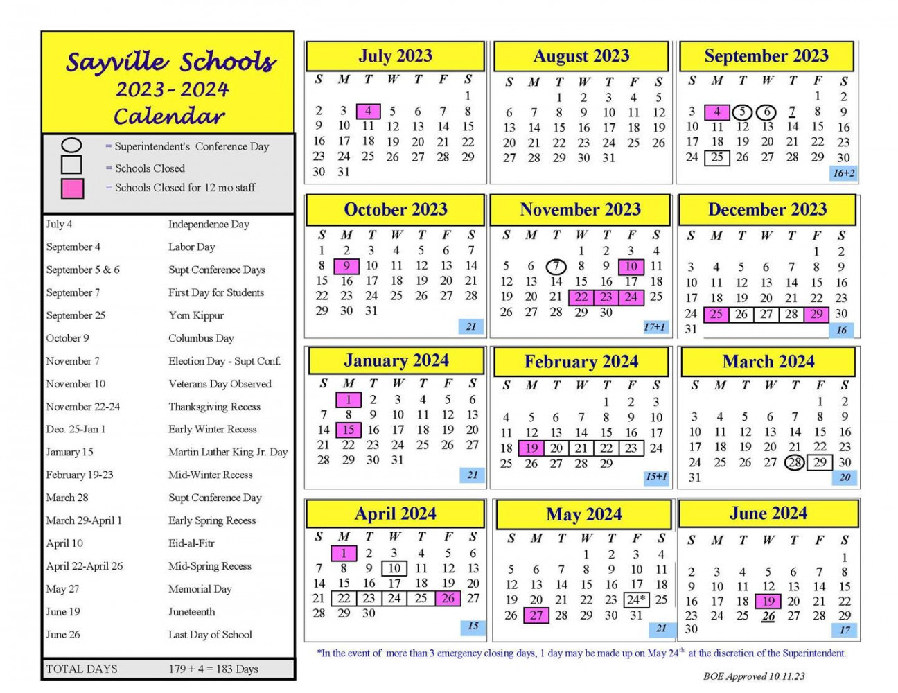 Home / Sayville Public Schools Calendar