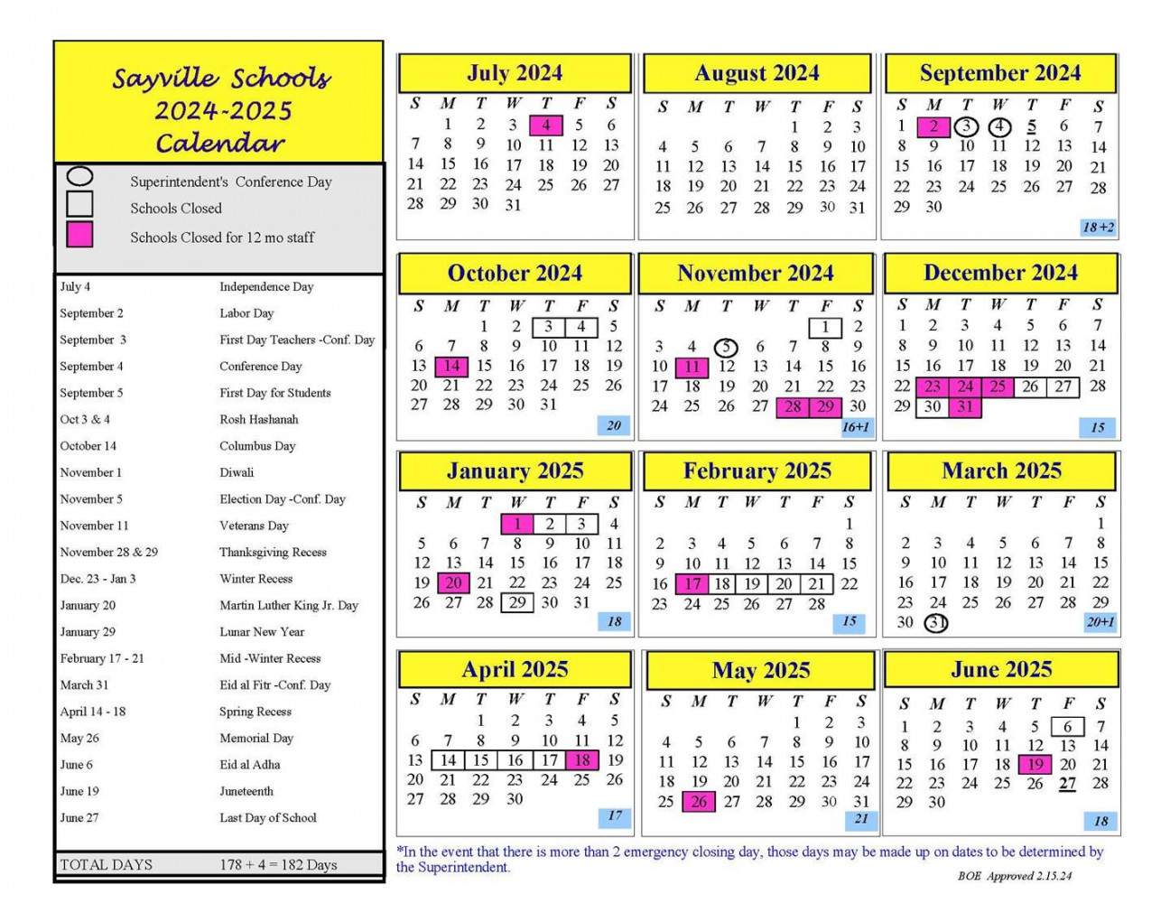 Home / Sayville Public Schools Calendar