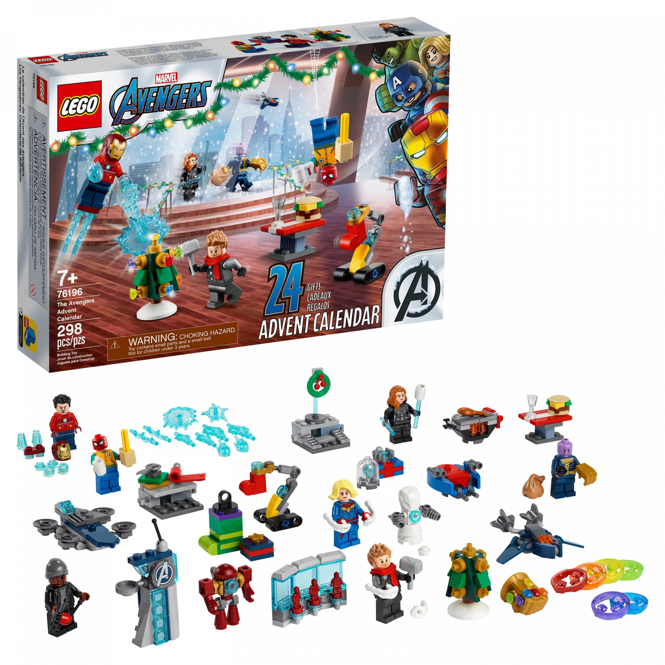LEGO Marvel The Avengers Advent Calendar  Building Toy for Fans of  Super Hero Toys ( Pieces)