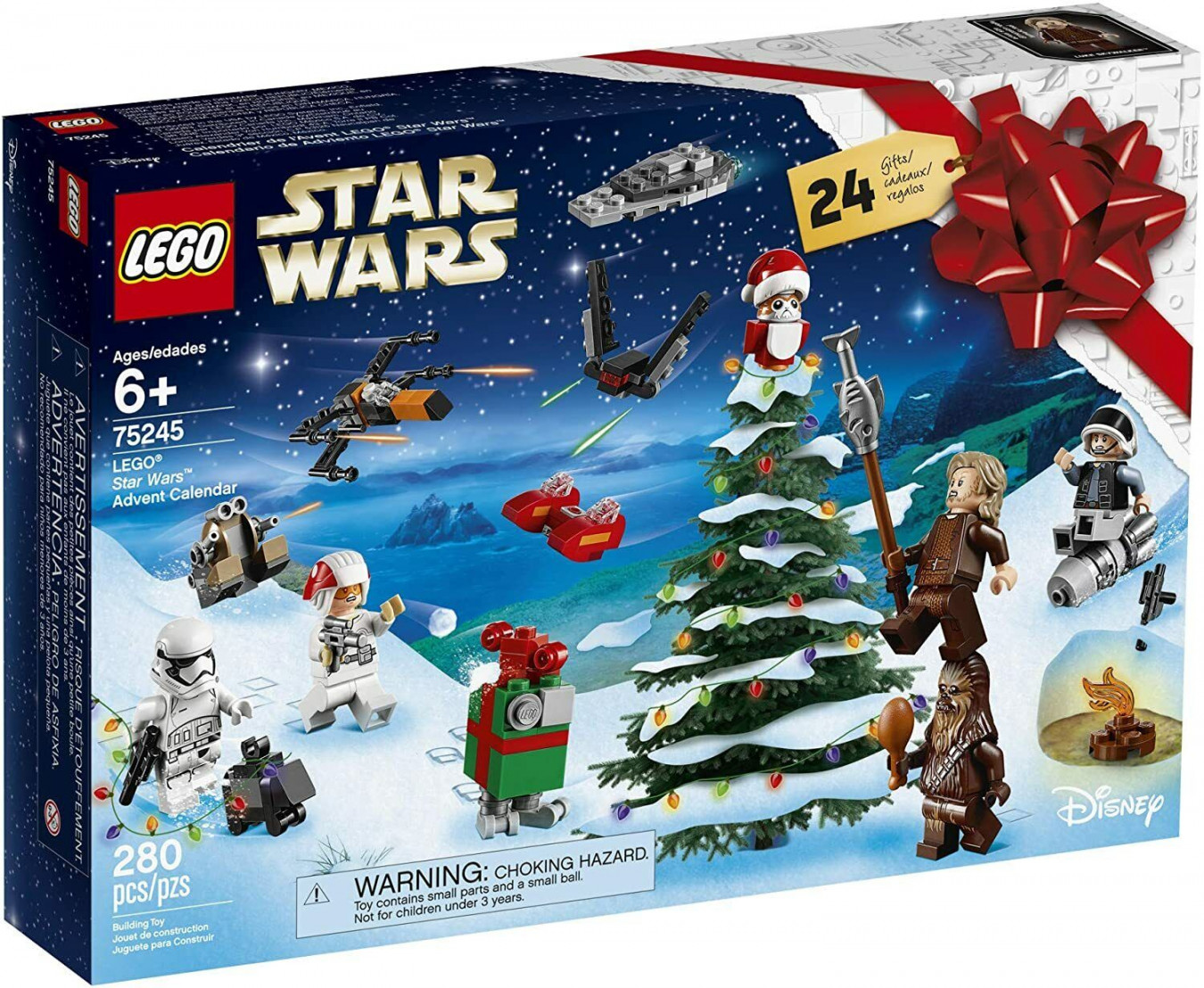 Lego Star Wars  ADVENT CALENDAR  christmas Chewbacca Luke Naboo  NISB