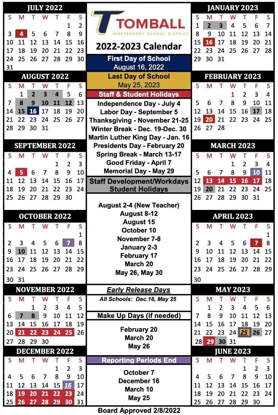 New TISD Instructional Calendar For -, - Have Be
