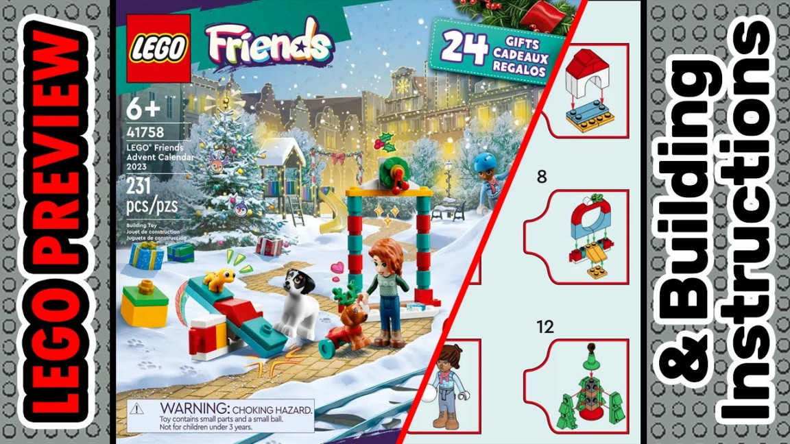 PREVIEW: , LEGO Friends Advent Calendar ​ & Building Instructions!  LEGO