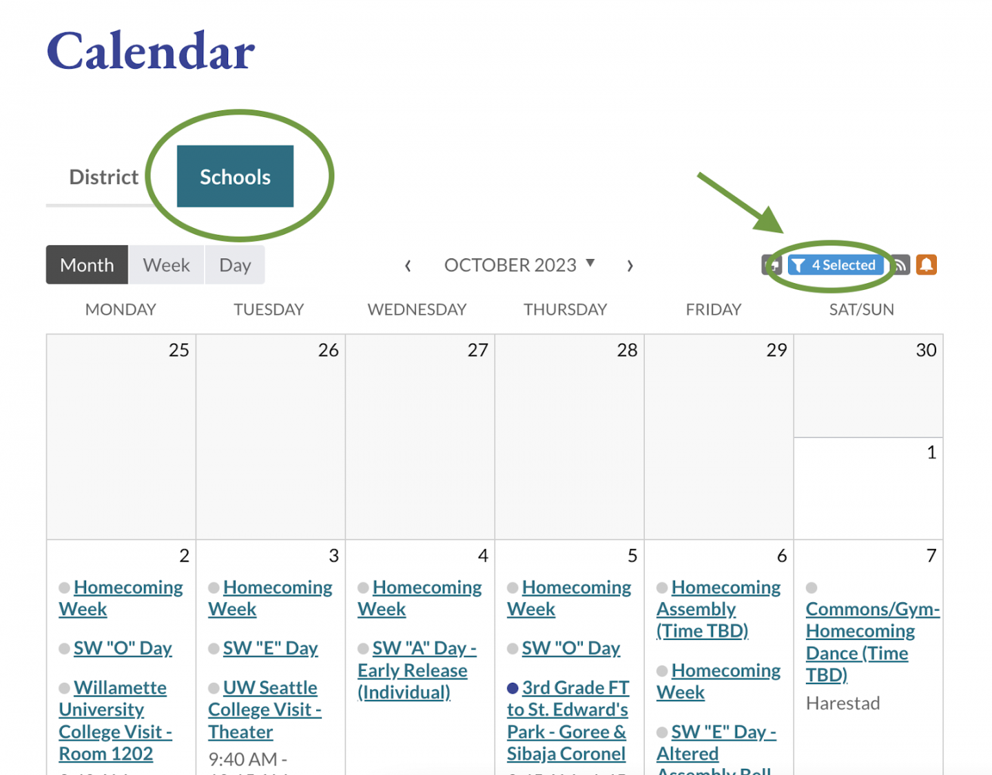 School District Calendar Options  News Default Board Post Page