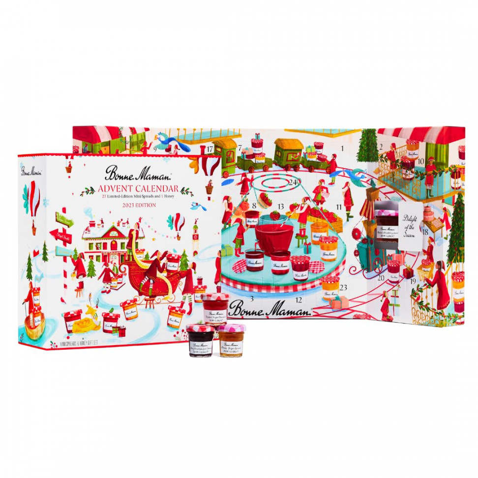 Bonne Maman  Limited Edition Advent Calendar,  Mini Spreads and   Honey