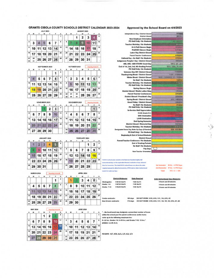 Calendar  San Rafael Elementary School