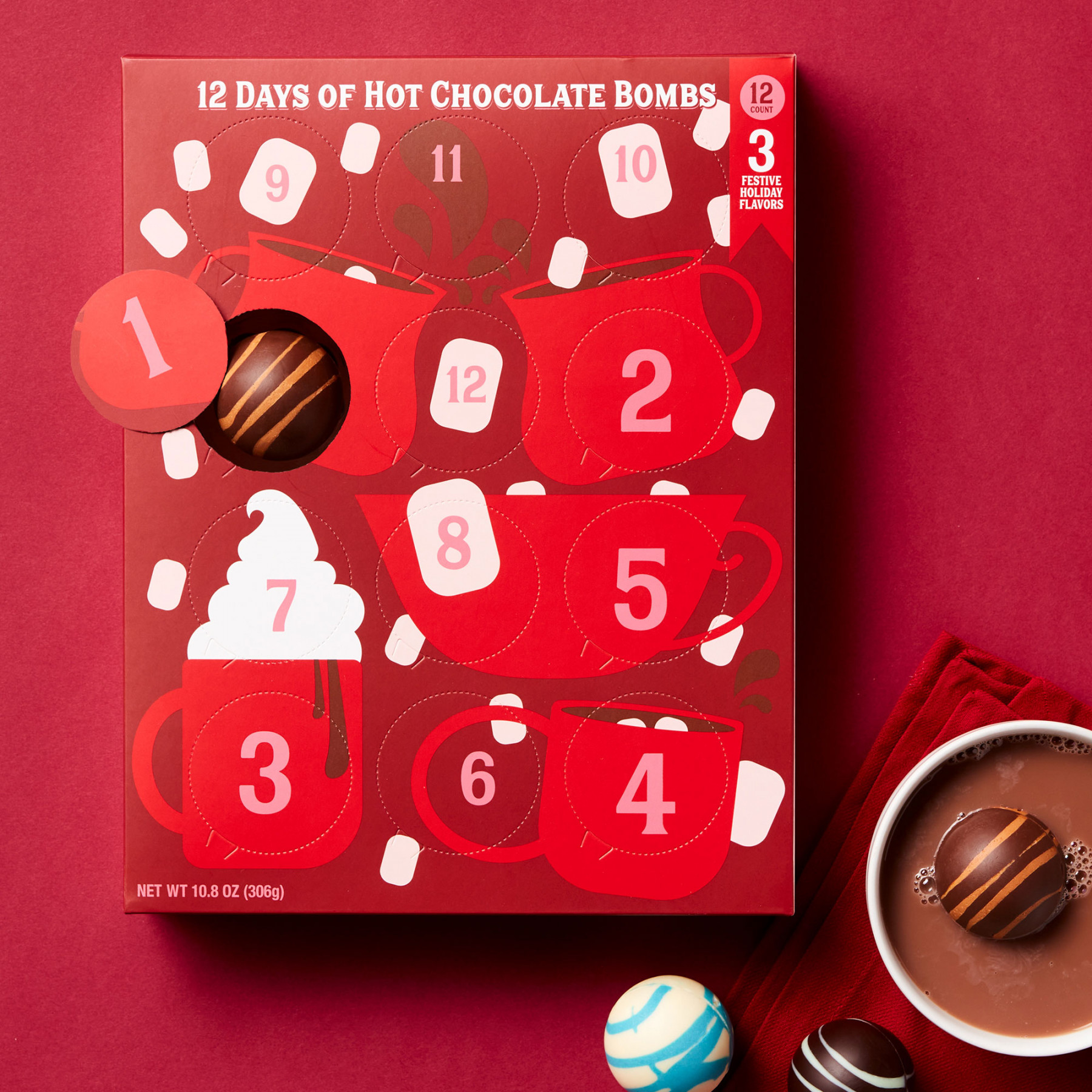 Days of Hot Cocoa Bombs Advent Calendar -