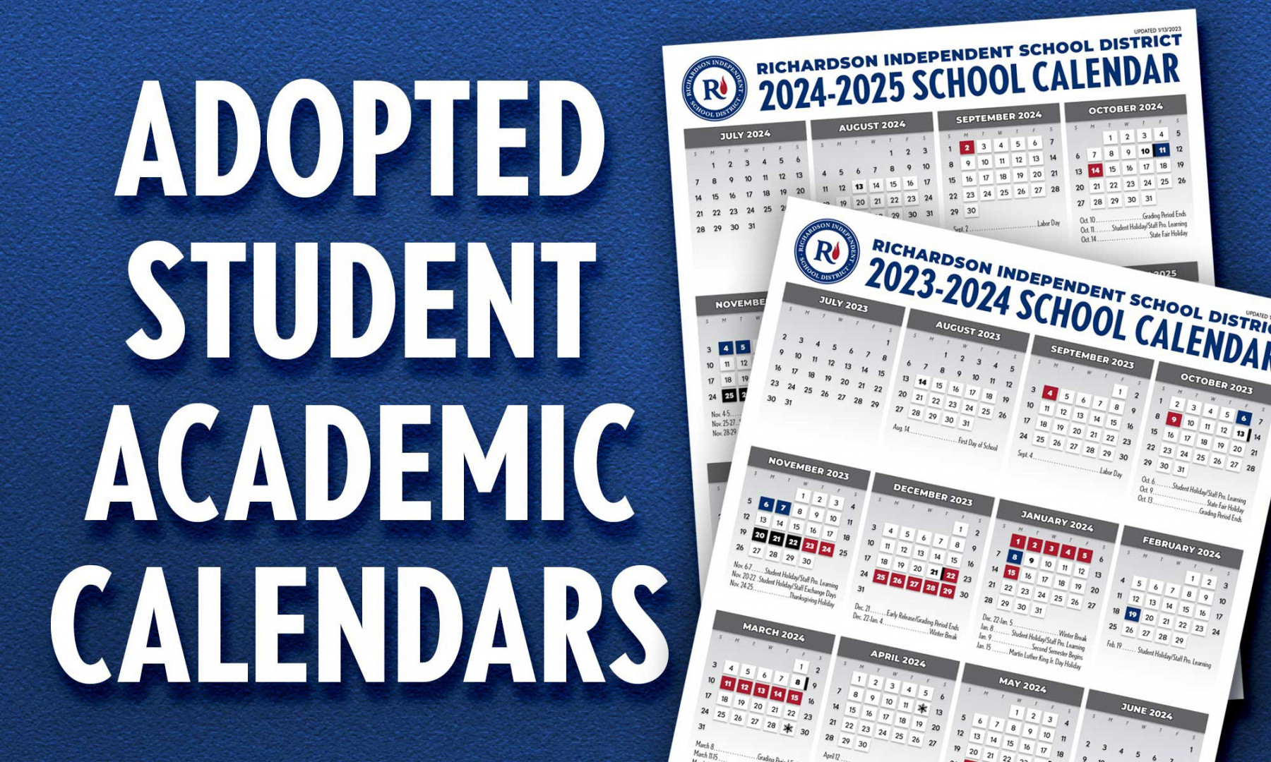 District Calendars - Richardson ISD - RISD We Are One