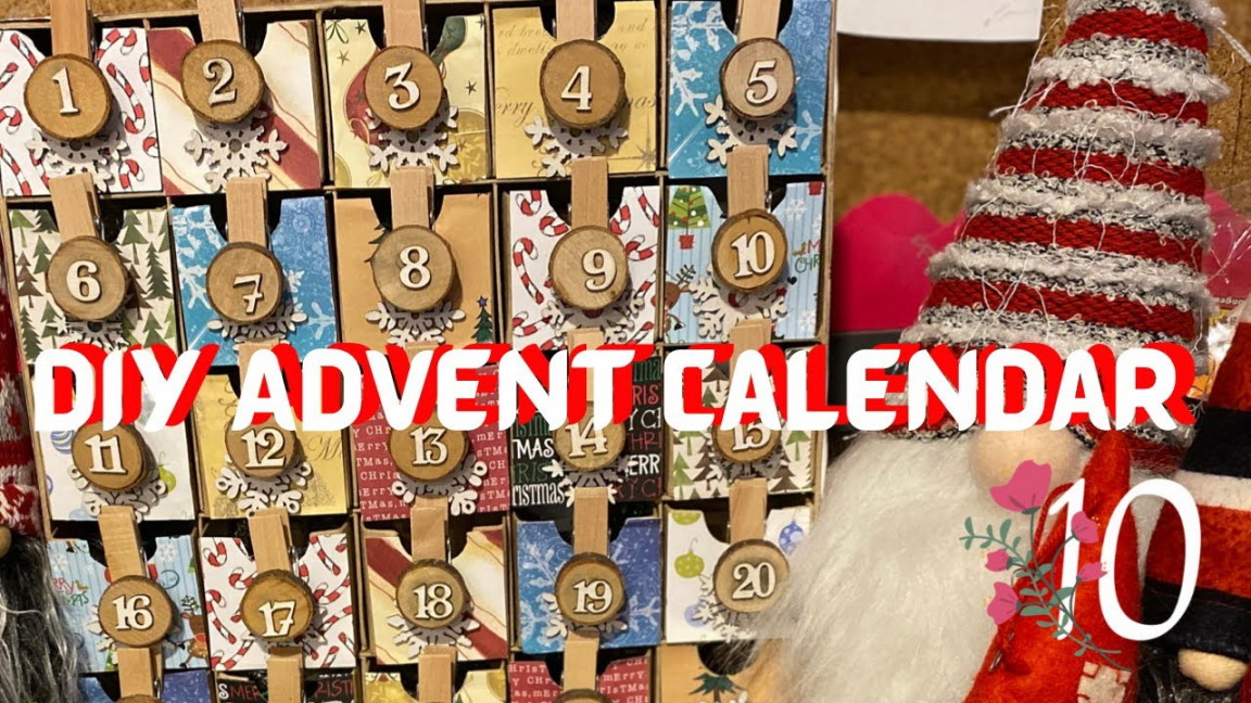 Easy DIY Advent Calendar  Hobby Lobby Finds/   Mom of