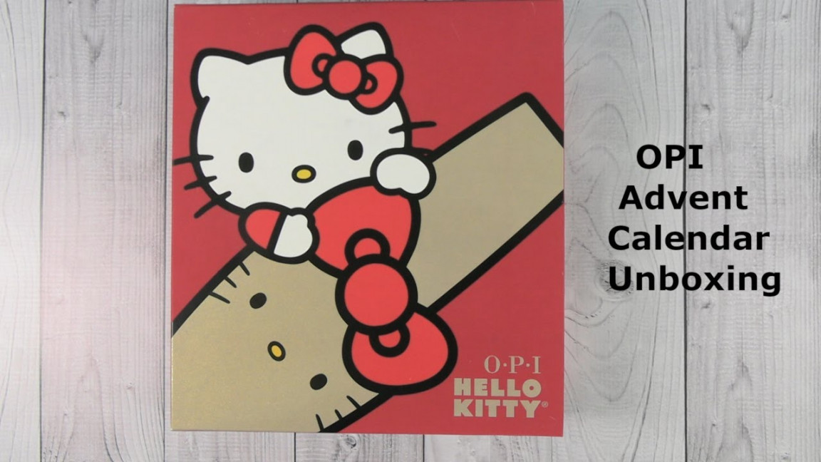 Hello Kitty x OPI Nailpolish Advent Calendar Unboxing  PaulAndShannonsLife