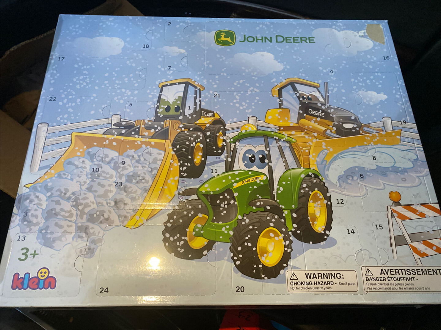John Deere Tractors Advent Calendar Toy Klein Sealed New in Box