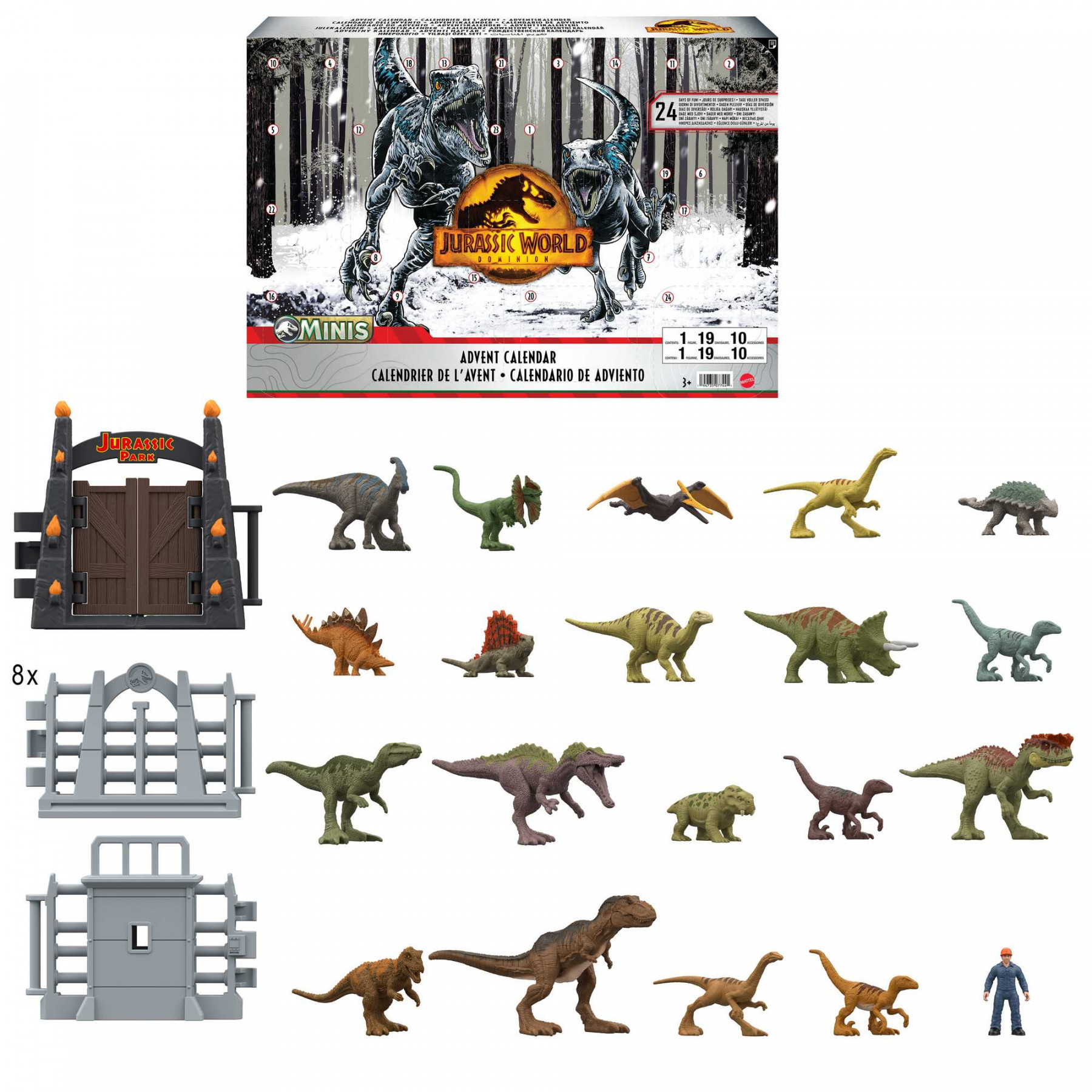 JURASSIC WORLD ADVENT CALENDAR  Mattel