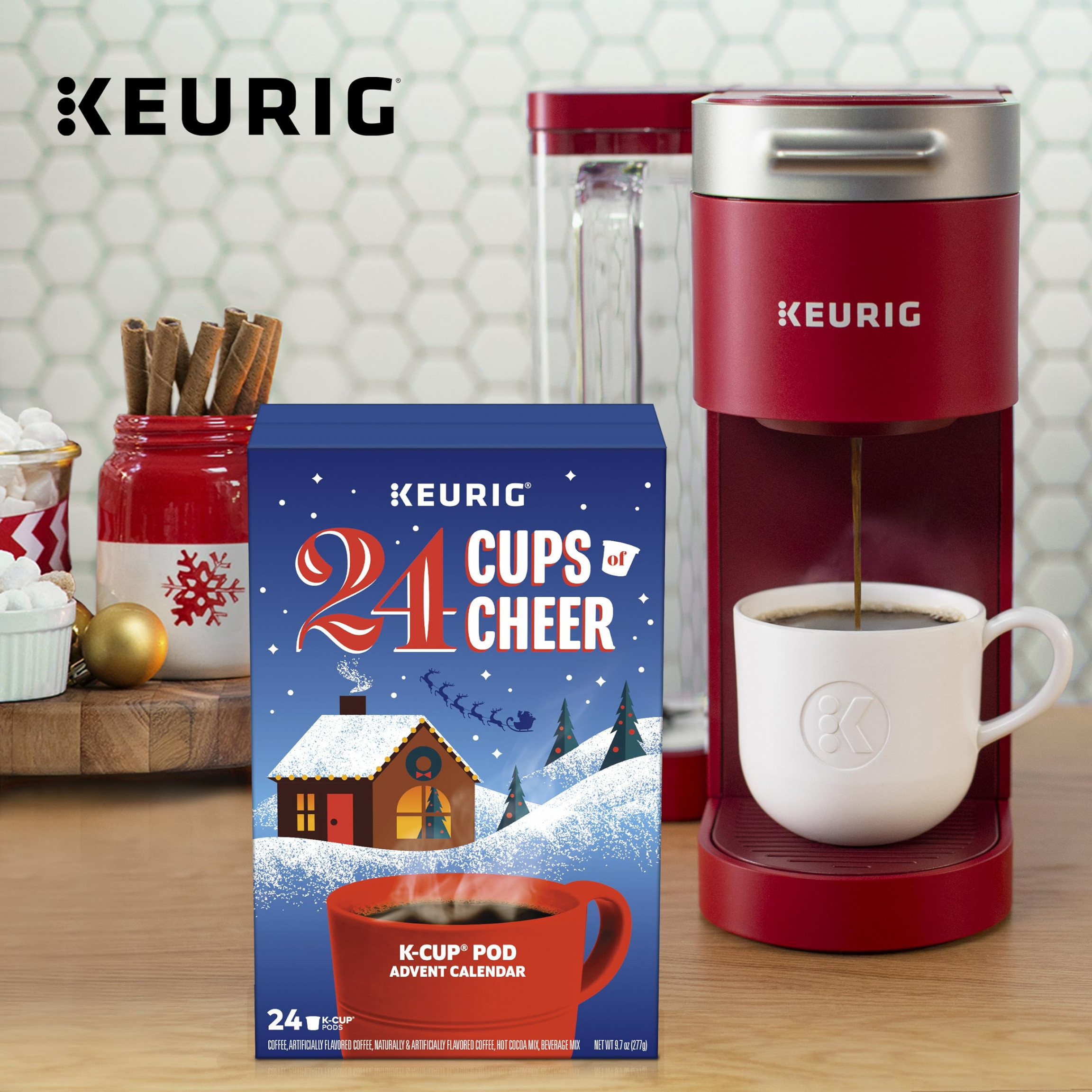 Keurig Advent Calendar Variety Pack, Single Serve K-Cup Pods,  Count