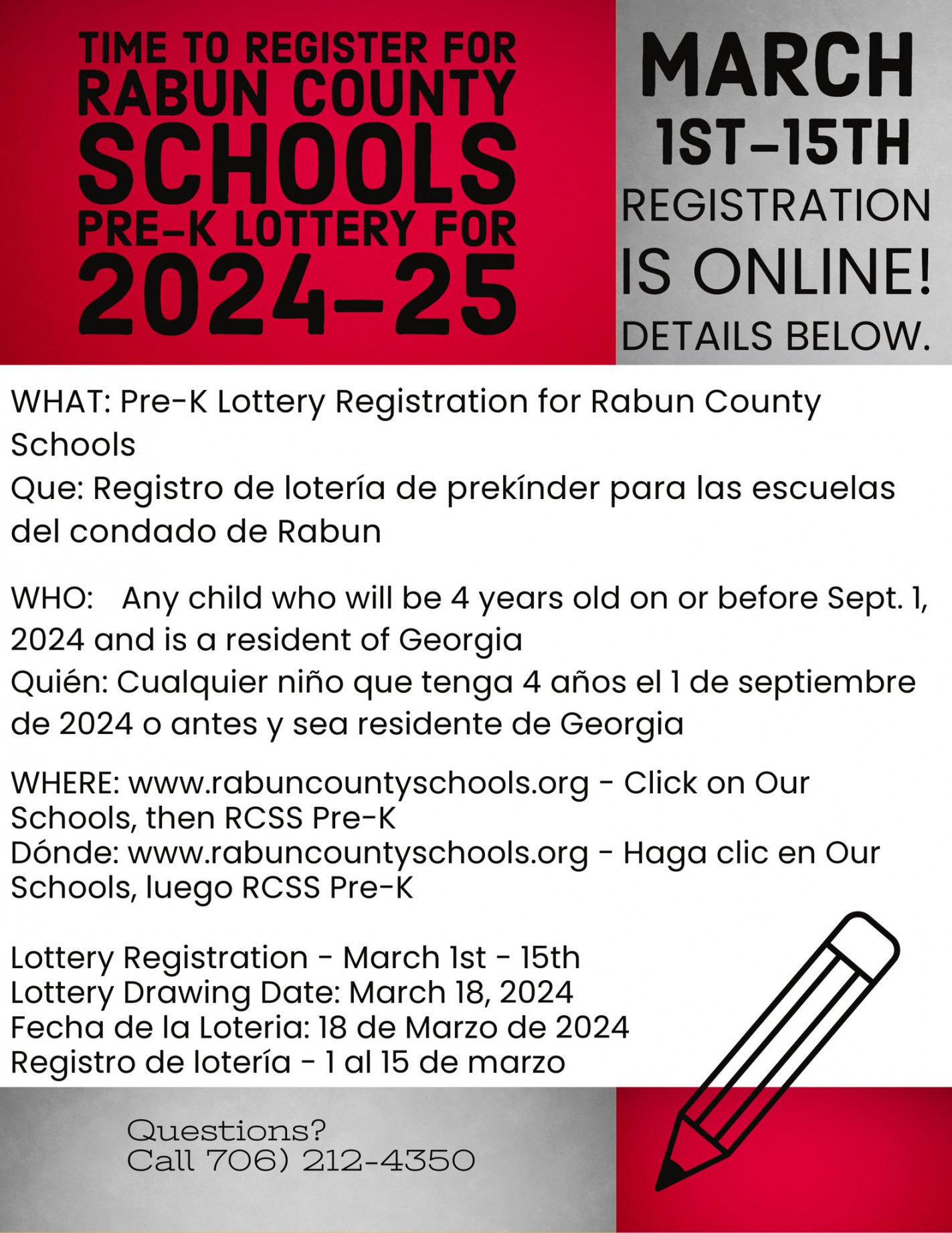 Pre-K Lottery Registration for Rabun County Schools - Sky .