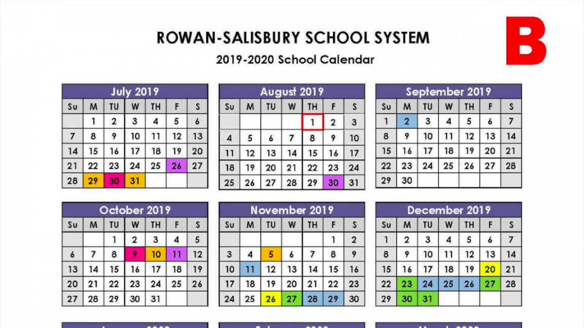 Rowan-Salisbury Schools Proposed Calendars Video