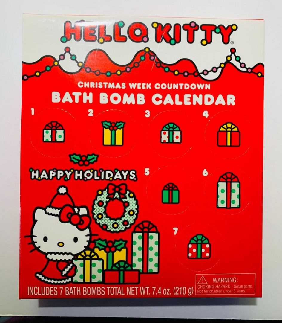 Sanrio HELLO KITTY CHRISTMAS WEEK COUNTDOWN BATH BOMB CALENDAR
