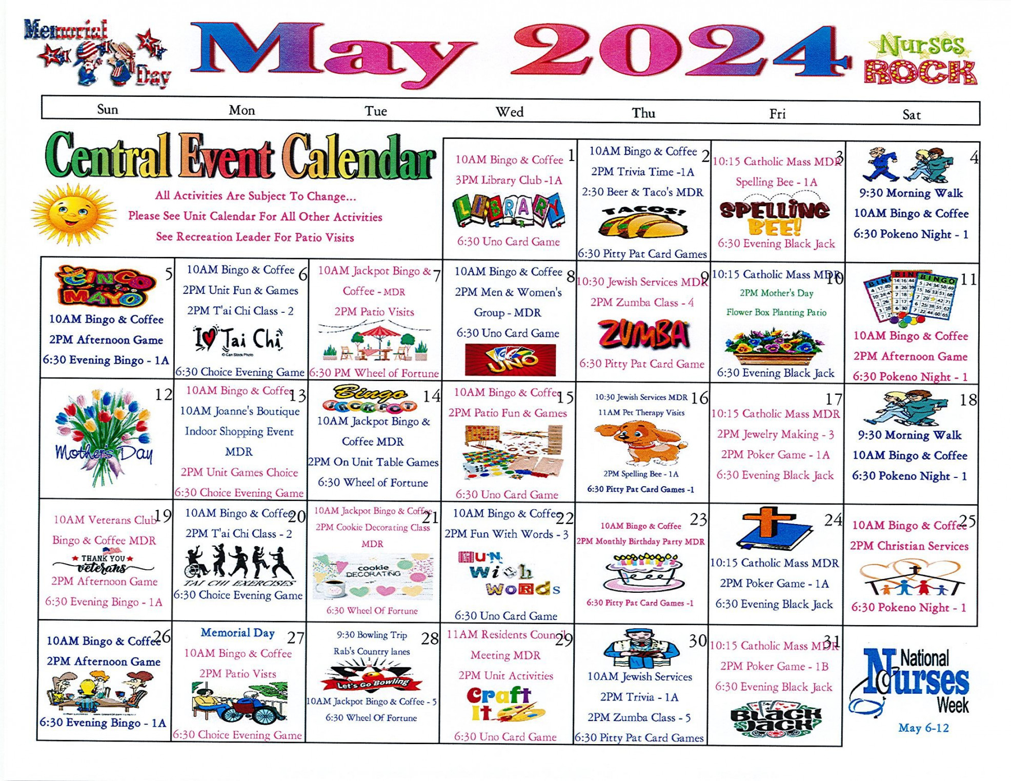 Staten Island Care Center Event Calendar - Staten Island Care Center