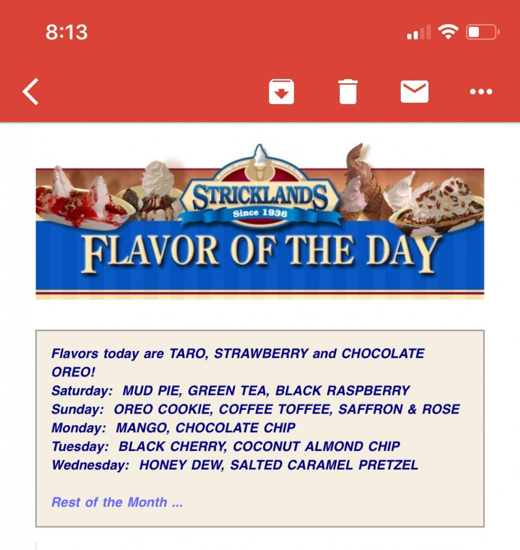 Stricklands Ice Cream is trolling The Irvine Company with their