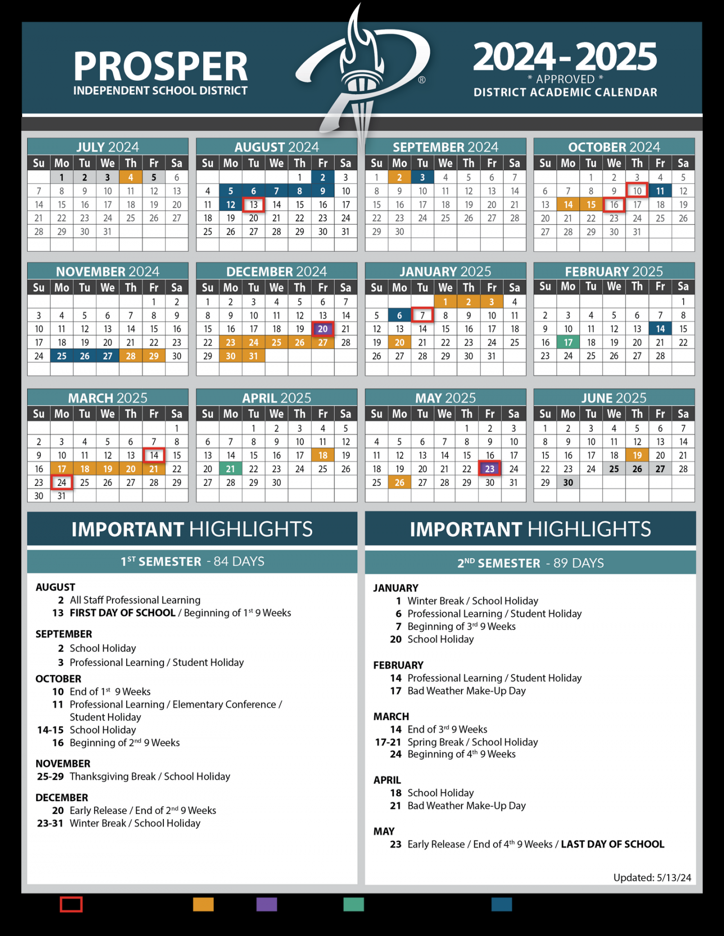 Calendars / - Academic Calendar