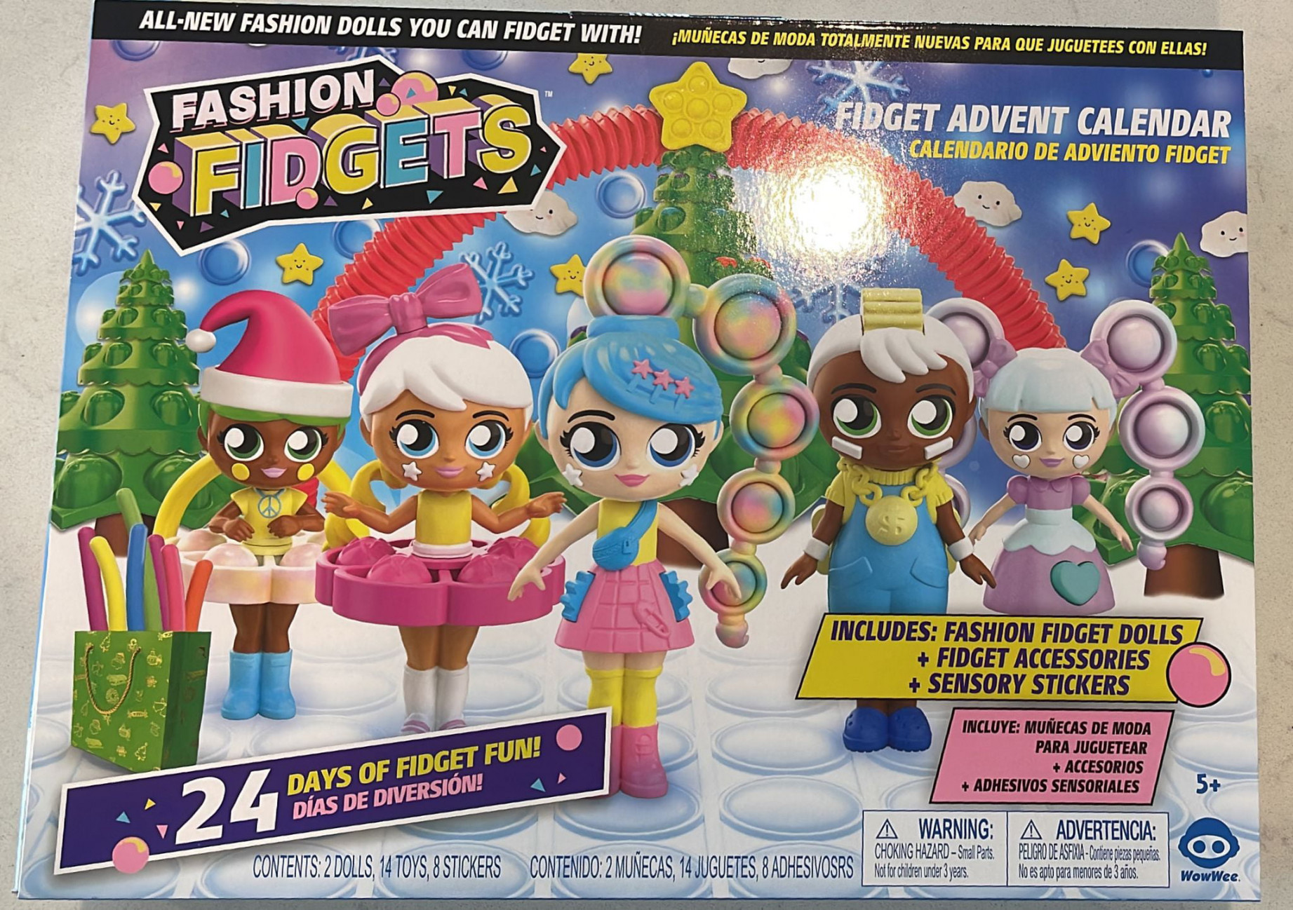 Fashion Fidgets Christmas Advent Calendar  Days with Dolls Accessories  New Box