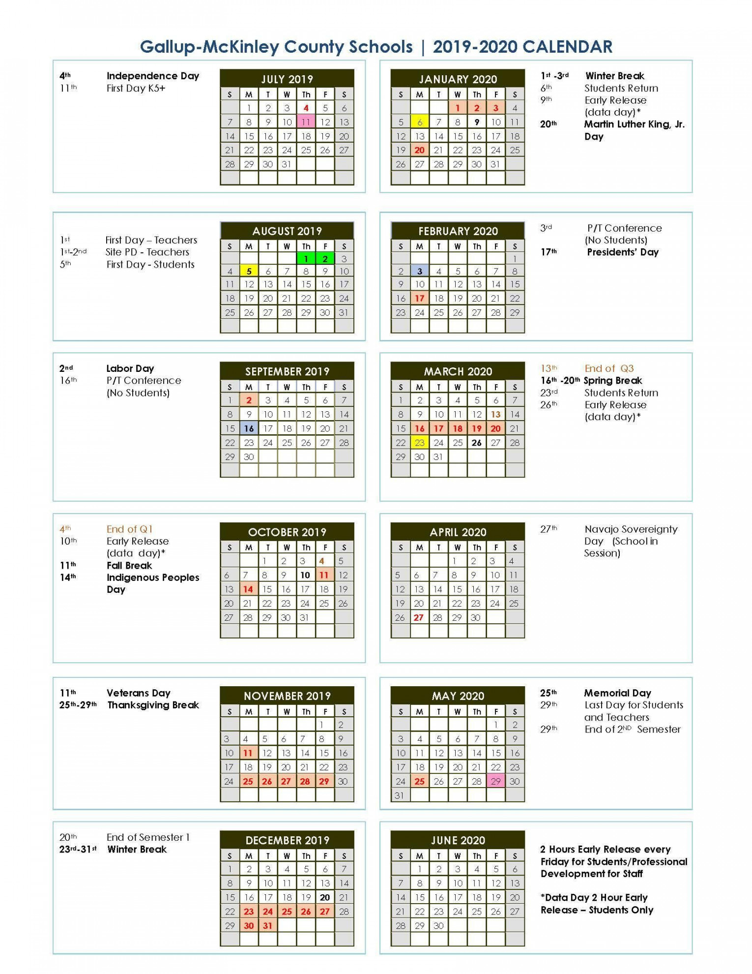 Putnam City Calendar -