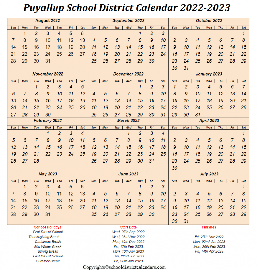 Puyallup Calendar Of Events