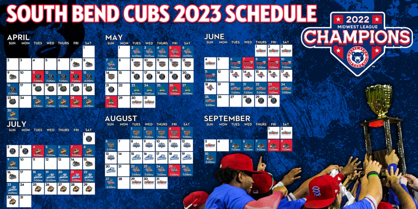 Schedule Times Release  Cubs