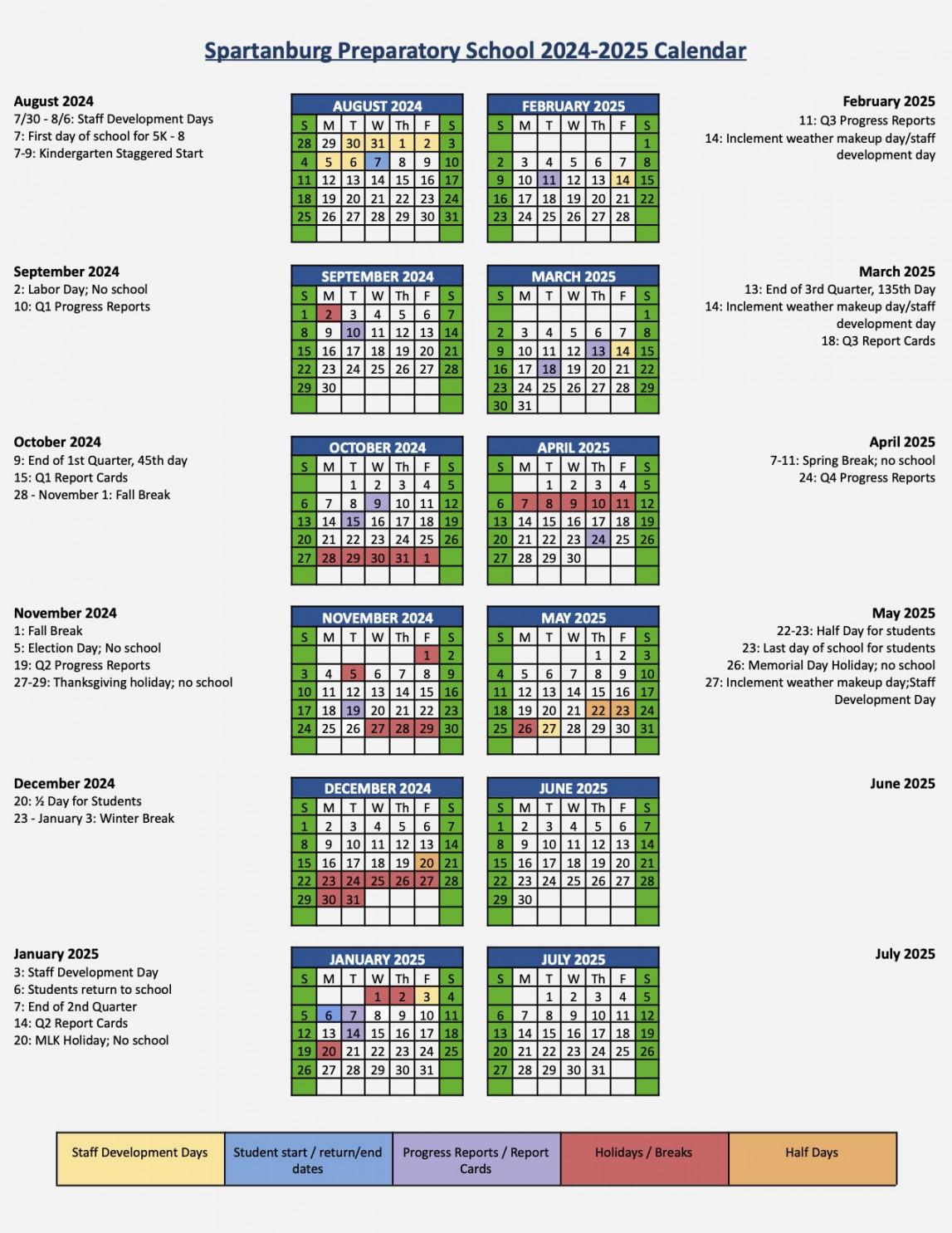 - School Calendar