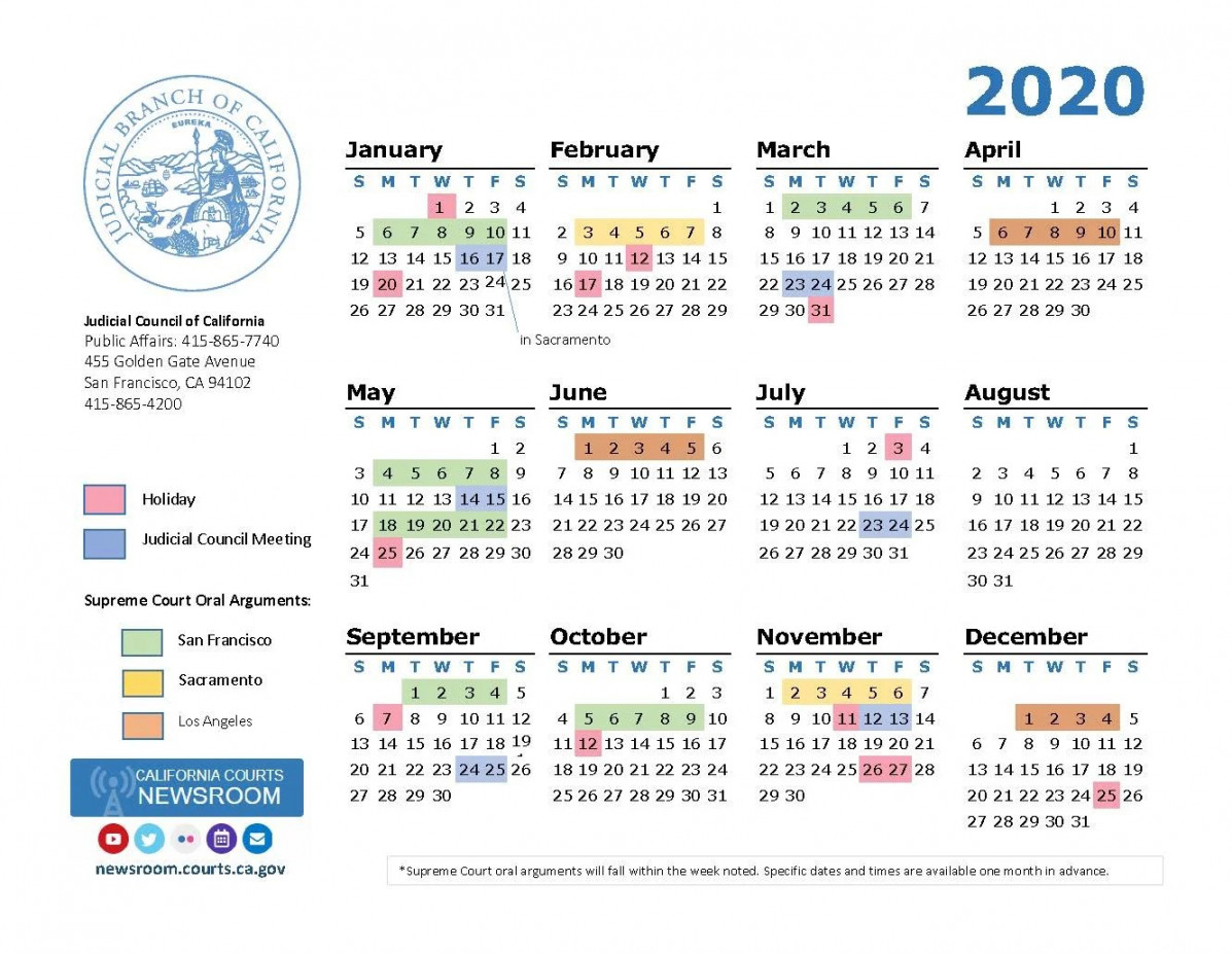 Stanislaus County Court Calendar - Modern Precision Paperless Calendar