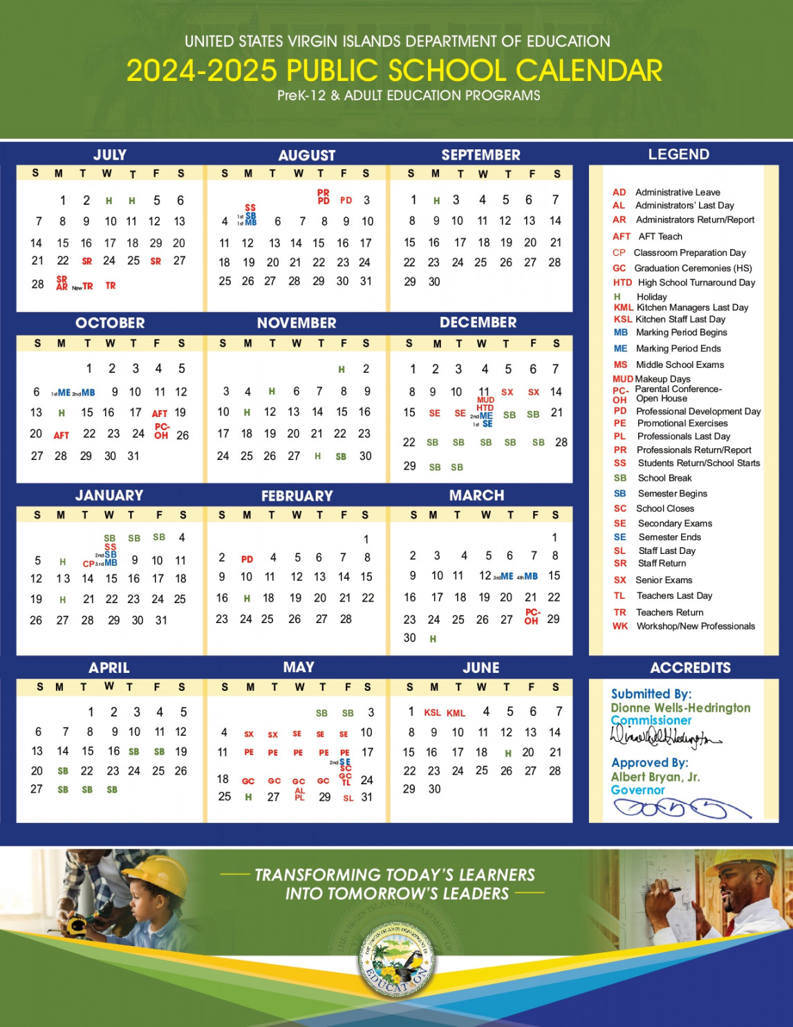 ] SY - Public School Calendar  Home Slide