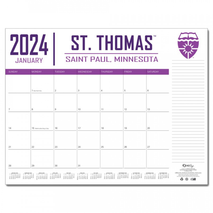 UST DESK CALENDAR  University of St. Thomas Campus Store, St