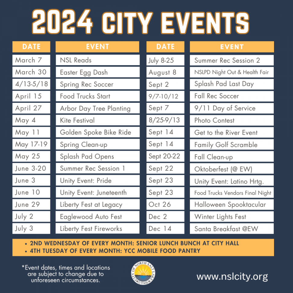 City Events  North Salt Lake, UT - Official Website