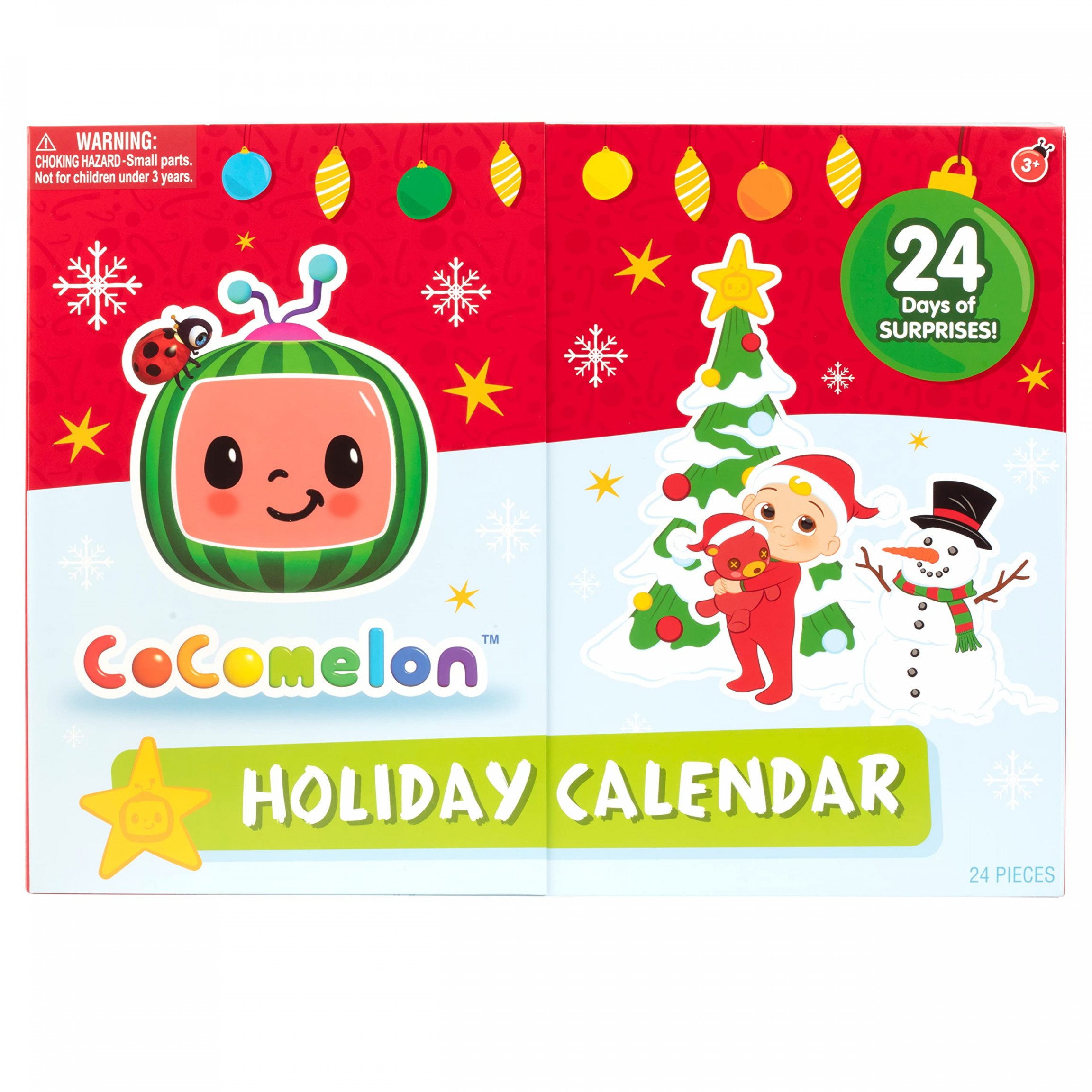 CoComelon  Holiday Advent Calendar  Piece Toy Playset - Set Includes  Christmas Themed Character Figures & Accessories - Features JJ, Cody & More