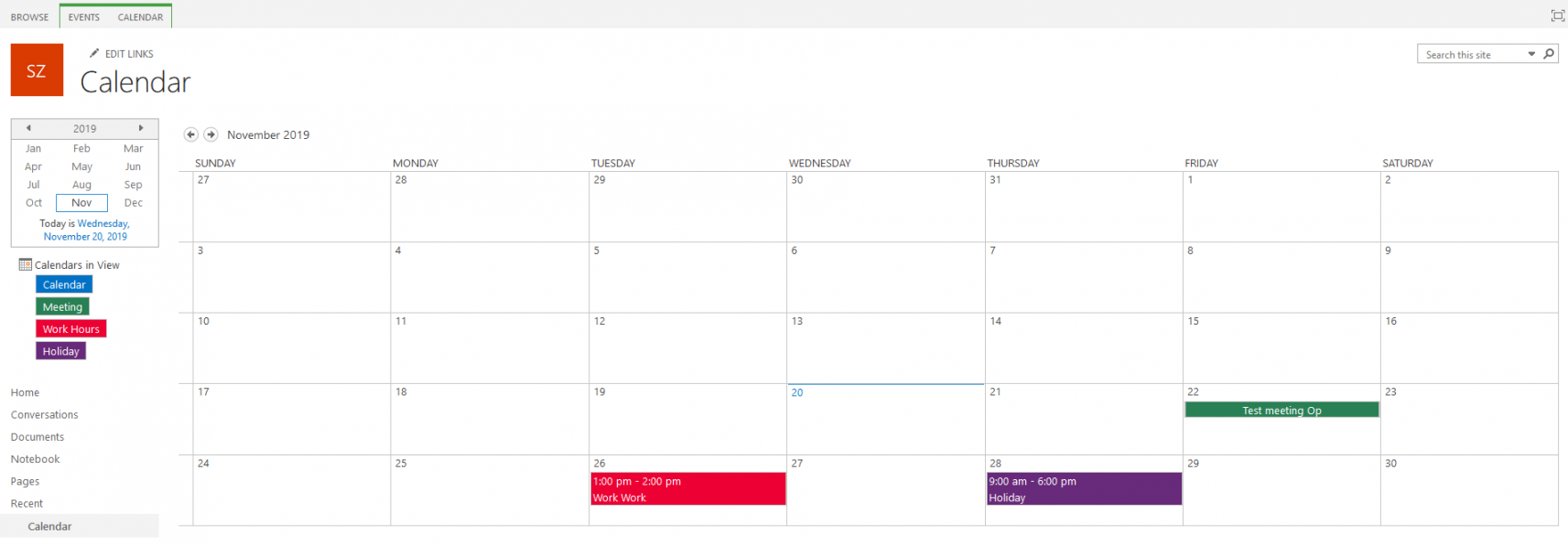 Color Coding Sharepoint Online Calendar - Microsoft Community