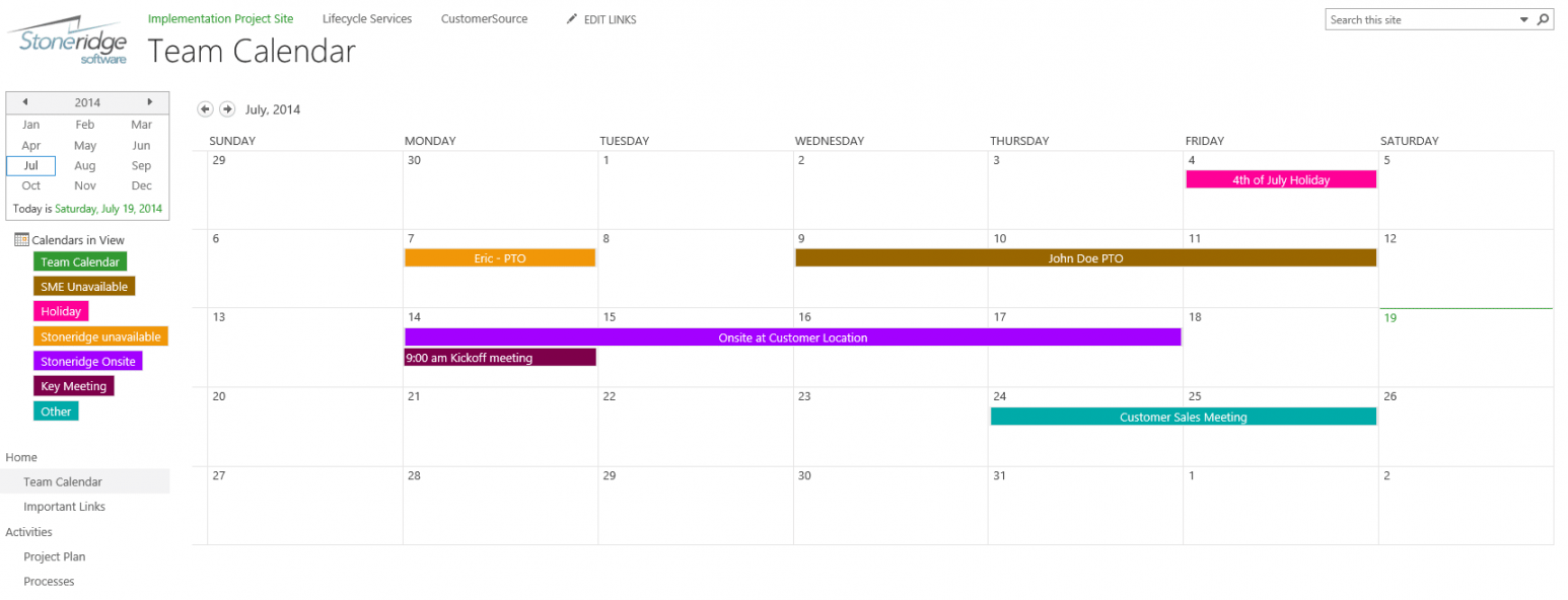 Customize with a Color Coded Calendar in SharePoint Online