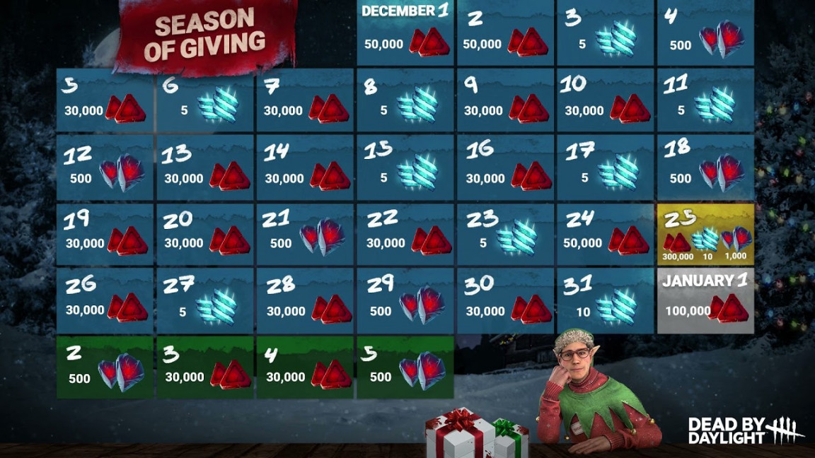 DBD Codes, Crossplay, & Advent Calendar!