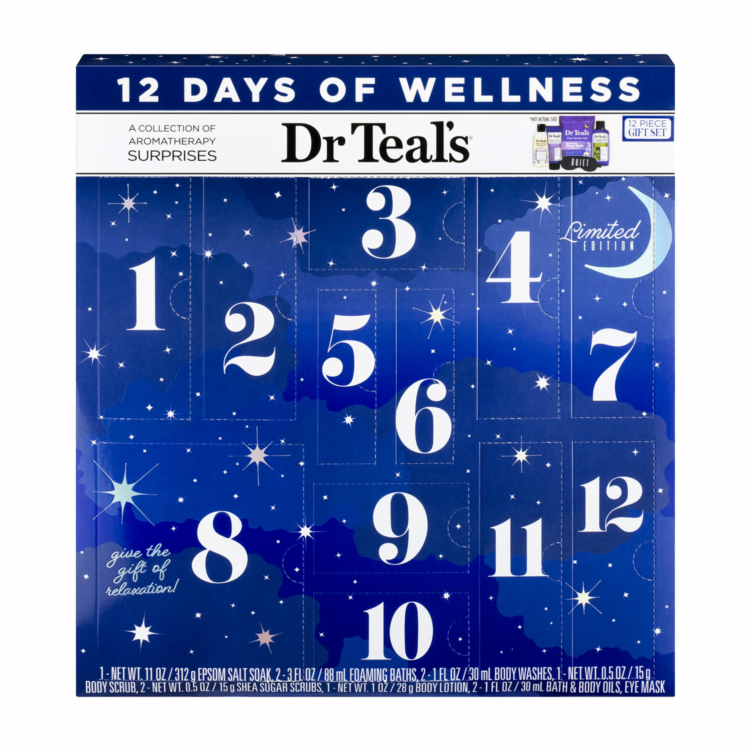 Dr Teal’s  Days of Wellness Advent Calendar Gift Set,  Piece