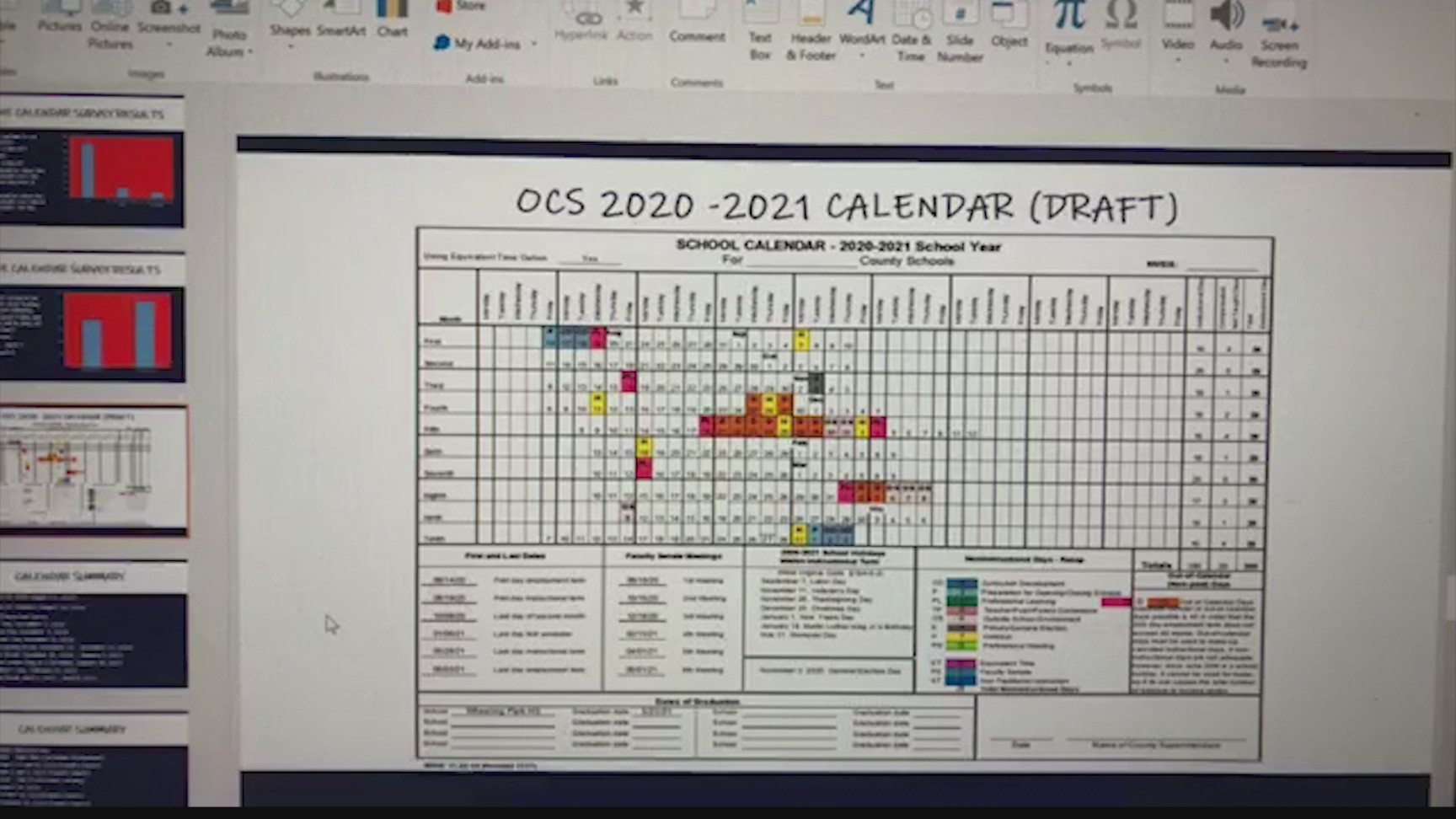 Ohio County Schools propose - academic calendar