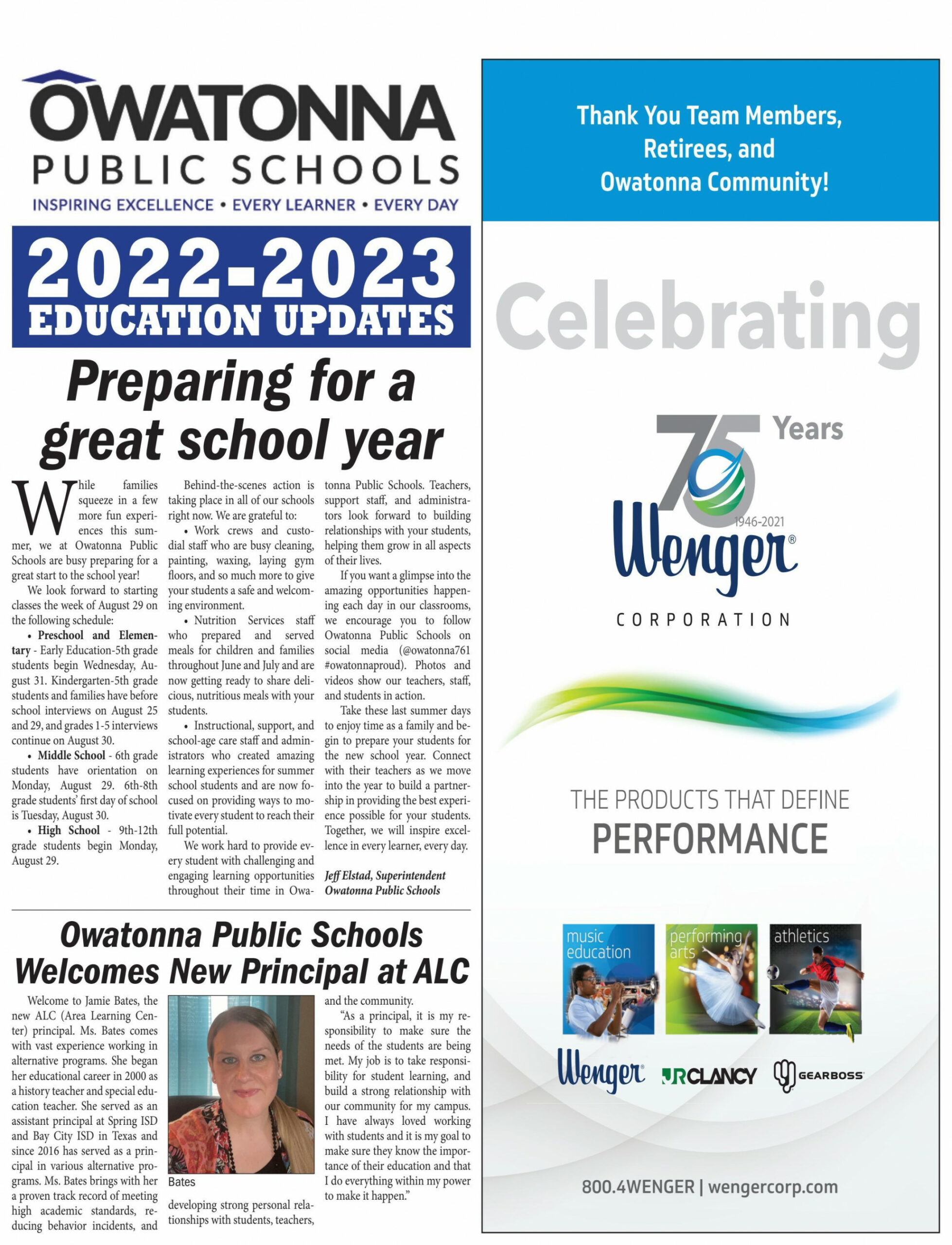 Owatonna Education Updates - by Kate Noet - Issuu