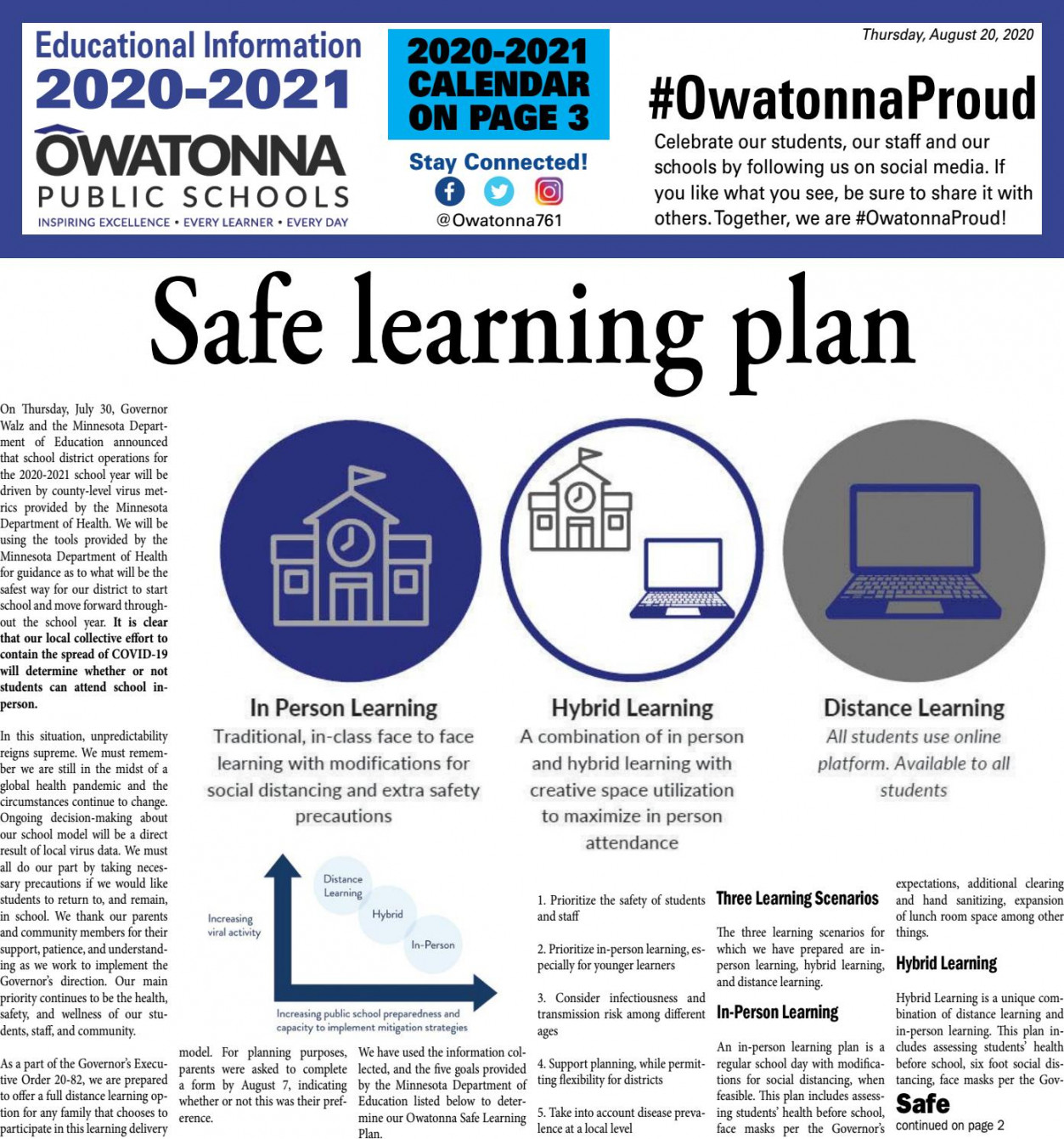 Owatonna Public Schools Education Information - by Kate