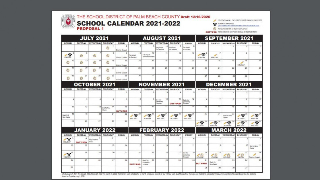 PBC public schools decide on a short summer break, Aug