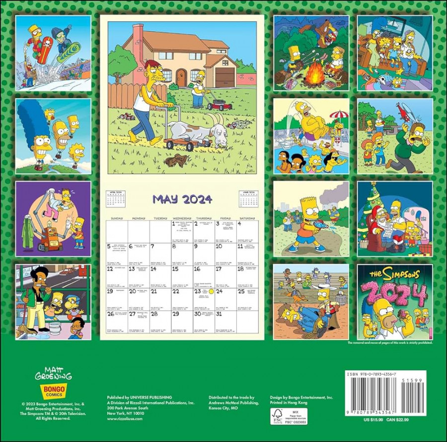 The Simpsons  Wall Calendar