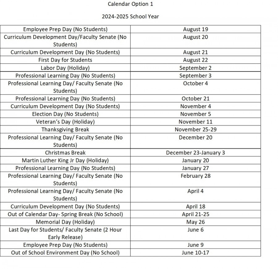 Calendar -  Monroe County Schools