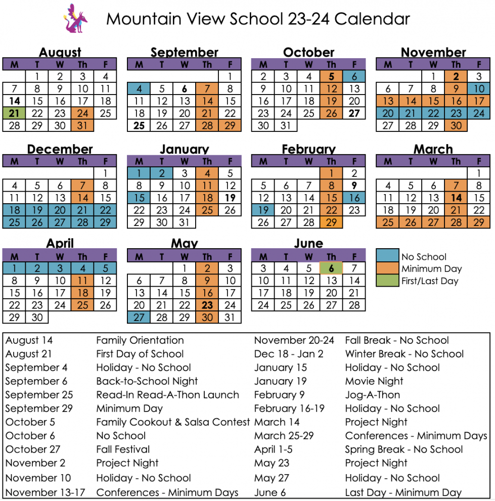 Mountain View High School Loveland Colorado Calendar Of Events