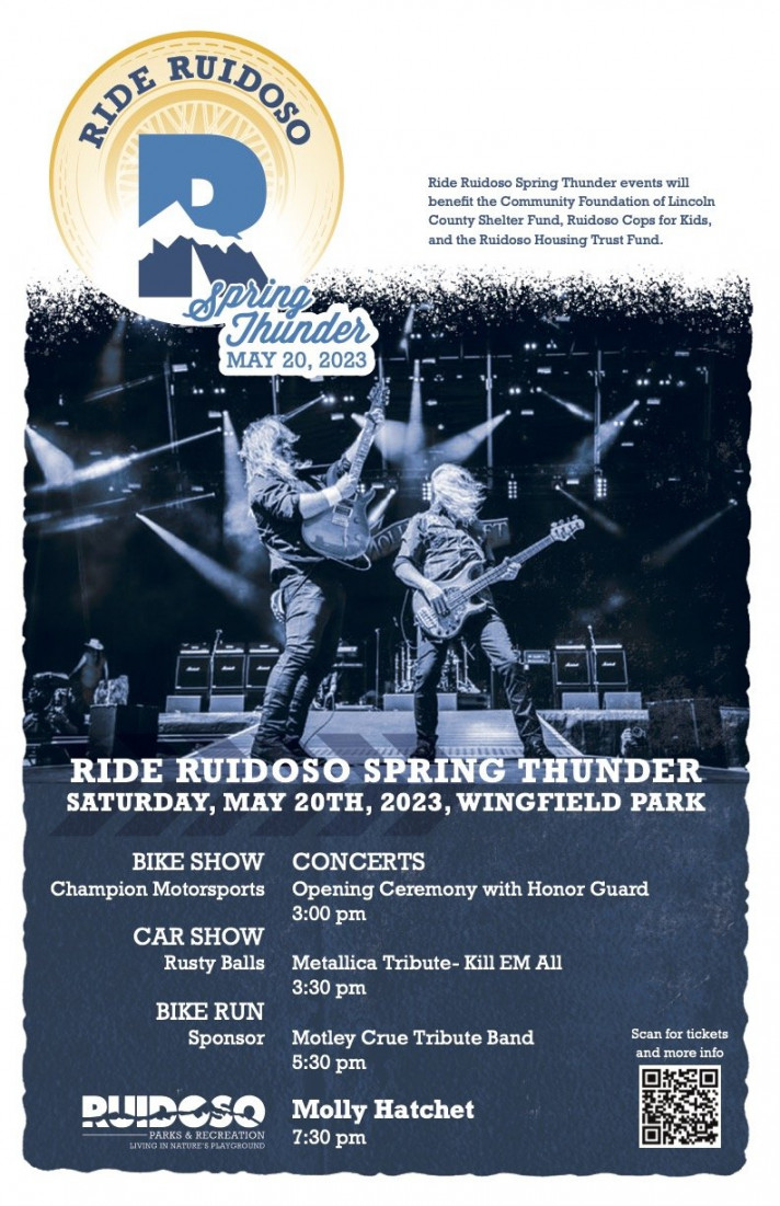 Ride Ruidoso Spring Thunder Concerts Benefit Event at Wingfield