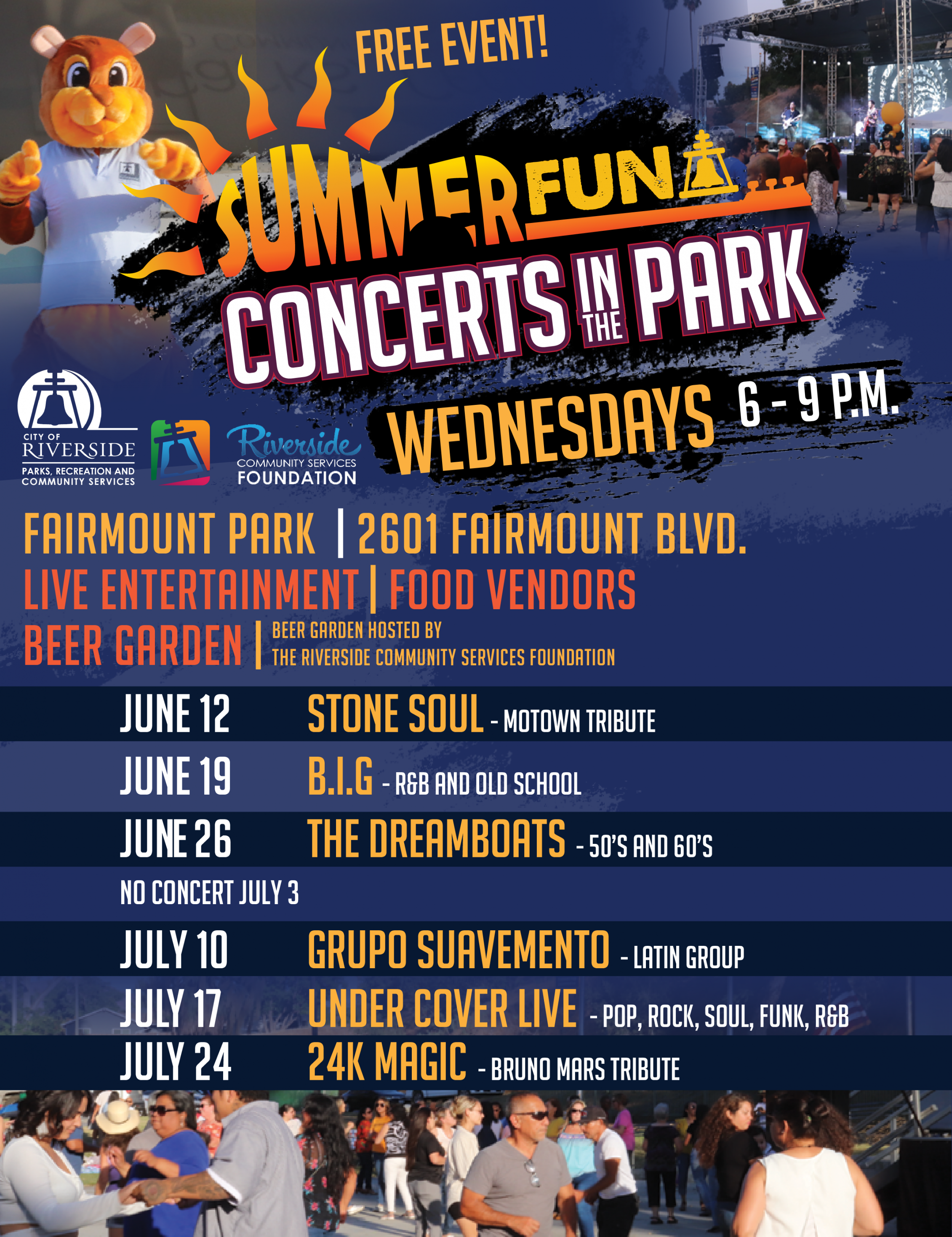 Summer Fun Concerts in the Park  riversideca