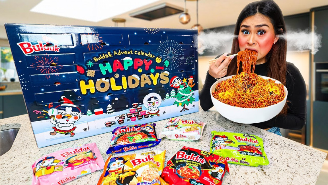 Unboxing SAMYANG BULDAK Ramen ADVENT CALENDAR  NEW FLAVOR