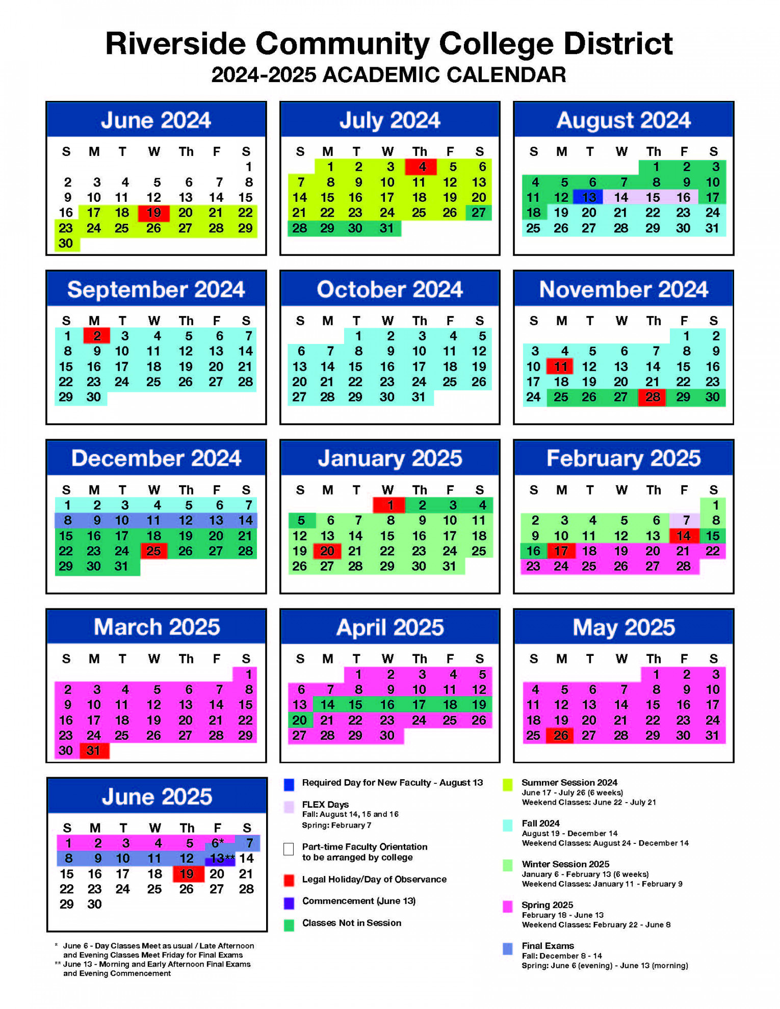 Academic Calendar